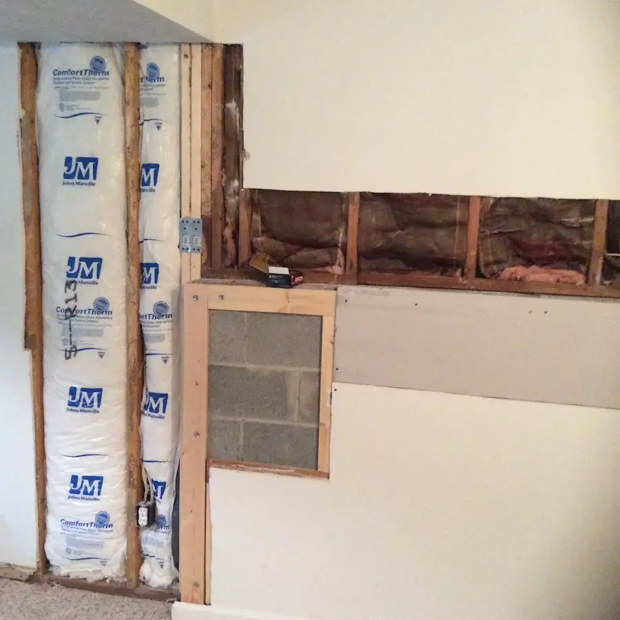 Wall insulation replacement during Odor Removal & Deodorization in Jeannette